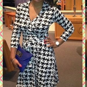INC Houndstooth Print dress